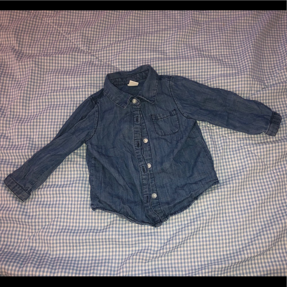 Toddler Chambray Button up